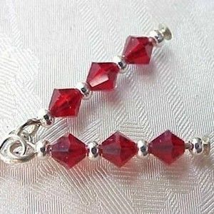 B2G1 Hot Date Night BLING Dark Ruby Red Swarovski Crystal Earrings Christmas